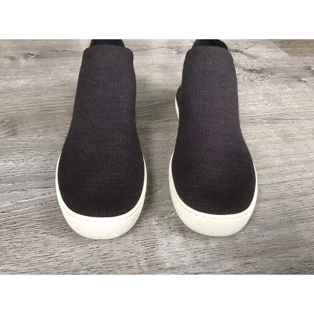 Rothy's Womens Size 10.5 Gray Ankle Slip On Sneakers Shoes